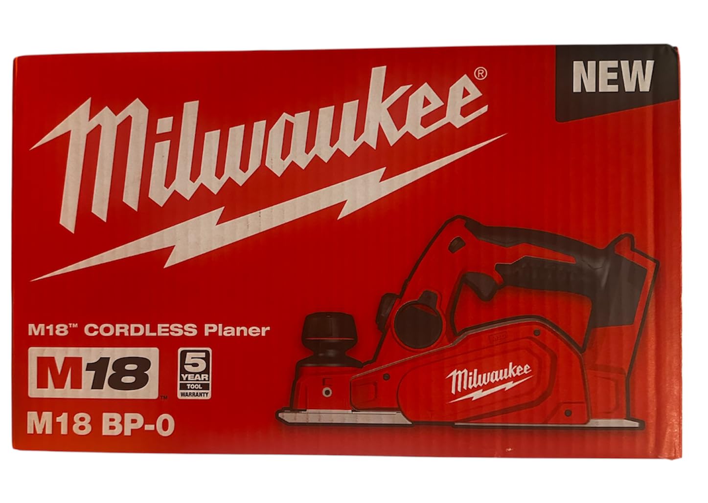 Milwaukee M18BP-0 M18 Planer (Naked - no Batteries or Charger), Beige|red, 14000rpm