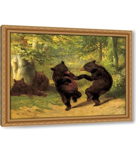 Amazon.com: Dancing Bears Framed Art Print by Beard, William