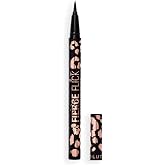 Revolution Fierce Flick Felt Eyeliner Pen, Black | Waterproof Ultra-Pigmented Liner, Quick-Drying, Bold Cat-Eye &amp; Winged Makeup Looks, Vegan &amp; Cruelty-Free