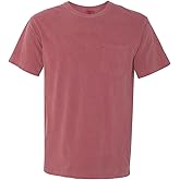 Comfort Colors Chouinard 6030 Adult Heavyweight Pocket Tee Brick PgmDye XXX-Large