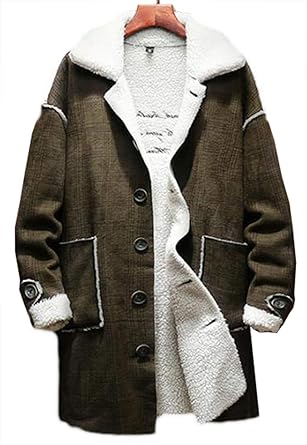 Amazon ミートン 裏ボア ムートンコート セーム革 メンズ ブルゾン