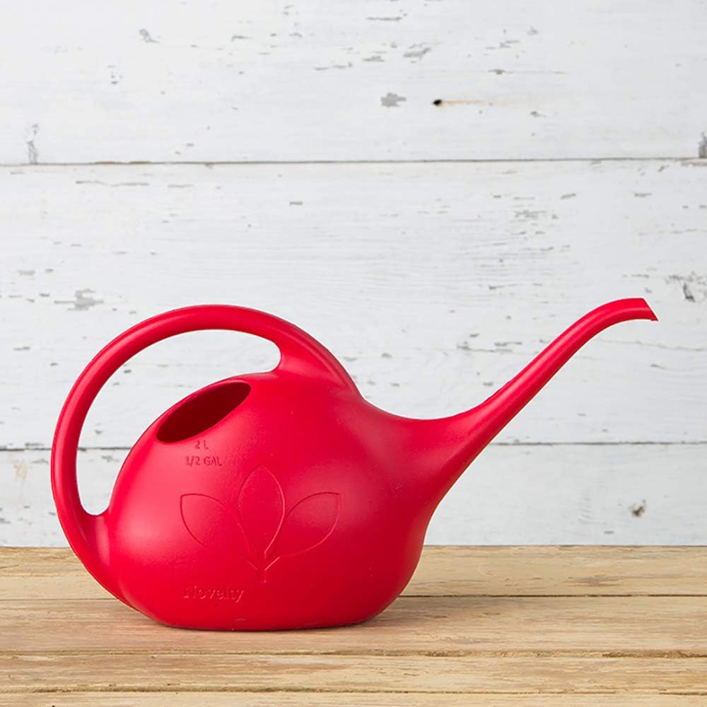 Novelty 30605 Indoor Watering Can, 1/2 Gallon, Red : Garden & Outdoor