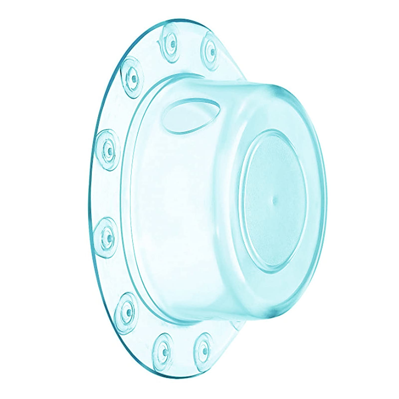 GreeSuit Bath Overflow Cover Bath Overflow Plug for Deep Water Baths, Deep Bath Drain Cover Adds Inches of Tub Water for Warmer and Comfortable Shower (Transparent Blue)