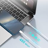 Ankoda 2Pack USB C to USB C Cable 3ft 100W Fast Charge Type C Cord view 6