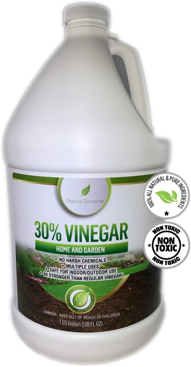 Natural Elements 30% Vinegar | Home & Garden, Cleaning | Concentrated | 1 Gallon