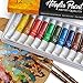 Acrylic Paint Set - Painting on Canvas Glass Crafts Fabric Clay Ceramic Nails Wood Rocks - Artist Paints for Kids Adults Beginners - Non toxic Heavy body Acrylic Paints set 12 ml 12 tubes
