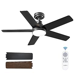 addlon Ceiling Fans with Lights, 42 inch Black