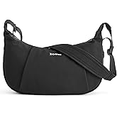 G4Free Crossbody Bag for Women, Casual Hobo Bag Lightweight Shoulder Handbag Fashionable Nylon Crescent Purse