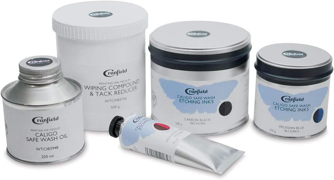 CranfieldCaligo, Safe Wash Etching Ink, 500gm Tin, Process Red, RDCH63601