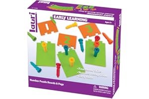 PlayMonster Lauri Number Puzzle Boards & Pegs