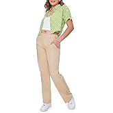 Forever 21 Womens Straight-Leg Twill Pants