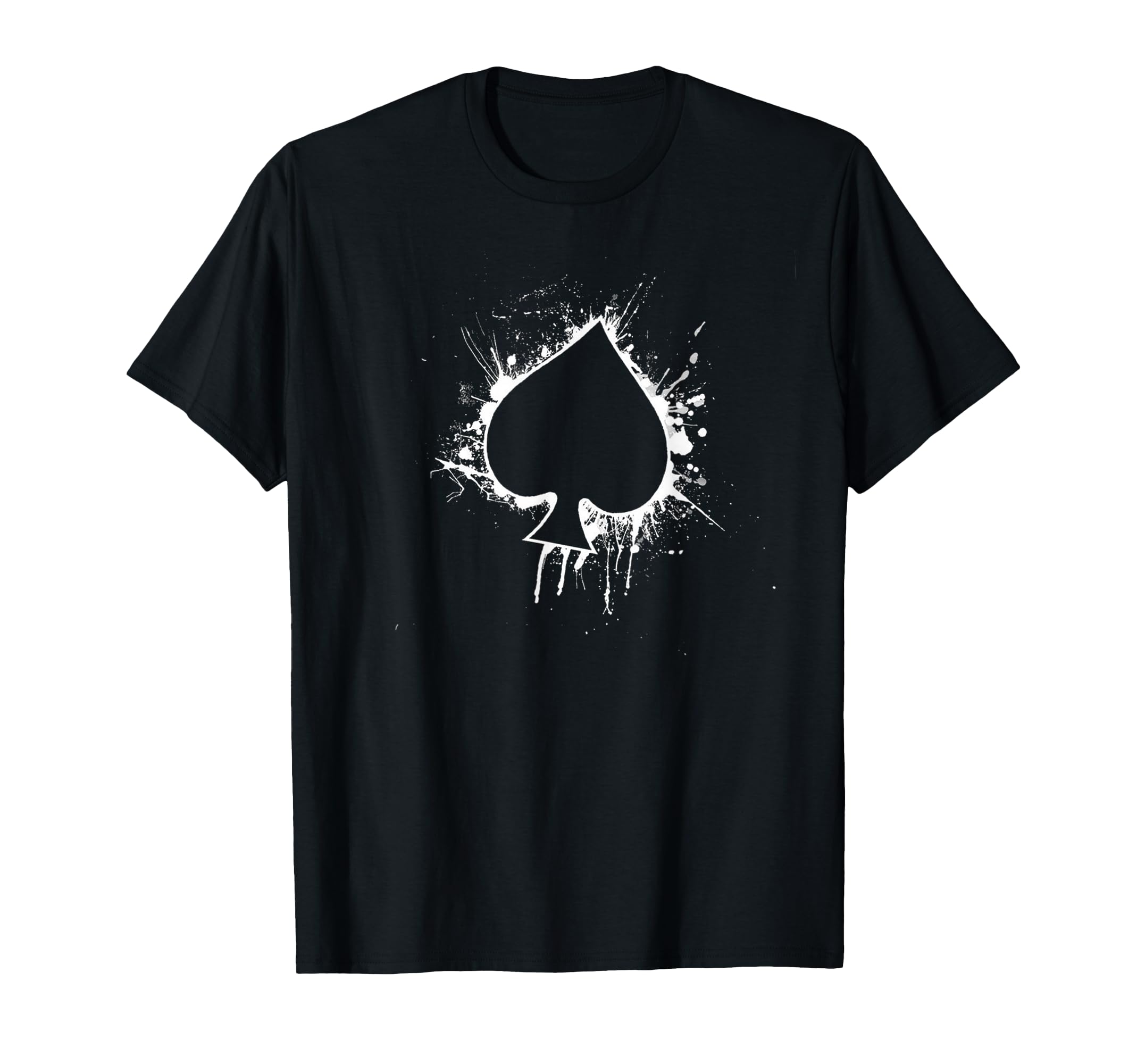 Vintage Distressed Ace of Spades Poker Playing Card T-Shirt