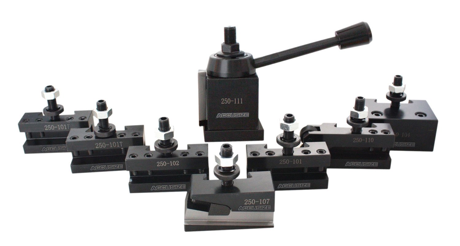 Accusize Industrial Tools Axa 6 Pc Wedge Type Quick Change Tool Post