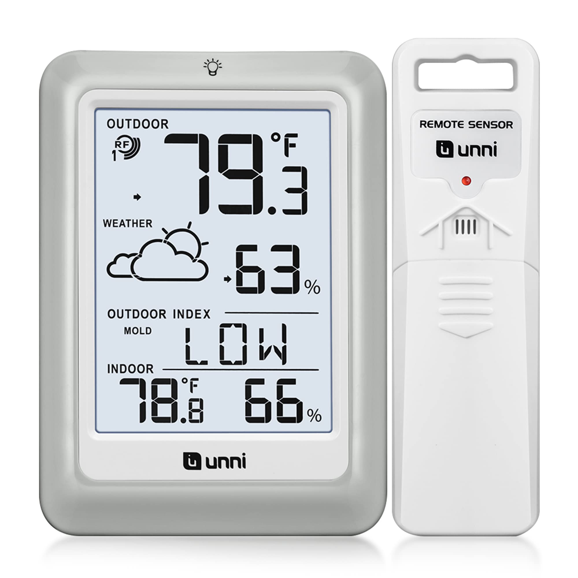 Mua Weather Station, Indoor Outdoor Thermometer Hygrometer, Wireless