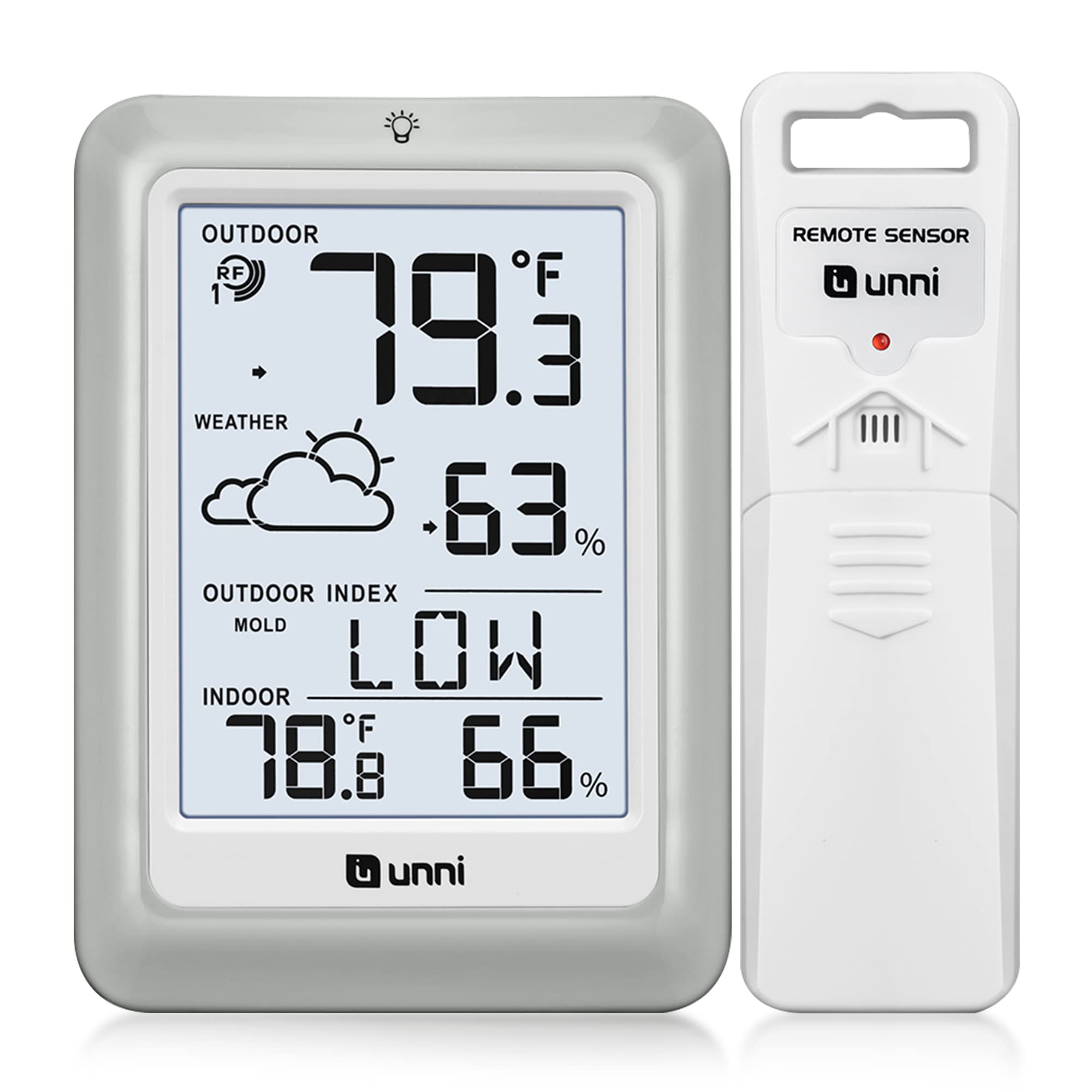 Indoor Outdoor Thermometer Hygrometer Wireless