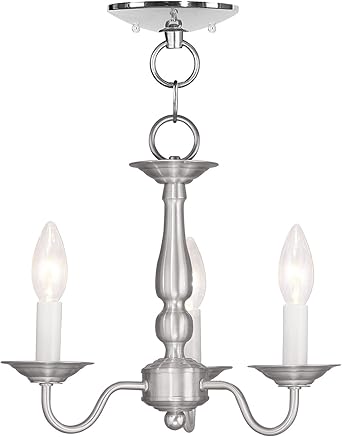 3 Light Bn Chain Hang Ceiling Mount Amazon Com