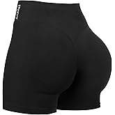 STUNNY Women Workout Impact Shorts Gym Shorts Scrunch Butt Lifting Seamless Shorts Waisted Contour