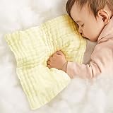 Lanjue 8 Pack Muslin Cloths 12x12 Inch 6 Layer Baby Towels Baby Burp Cloths view 2