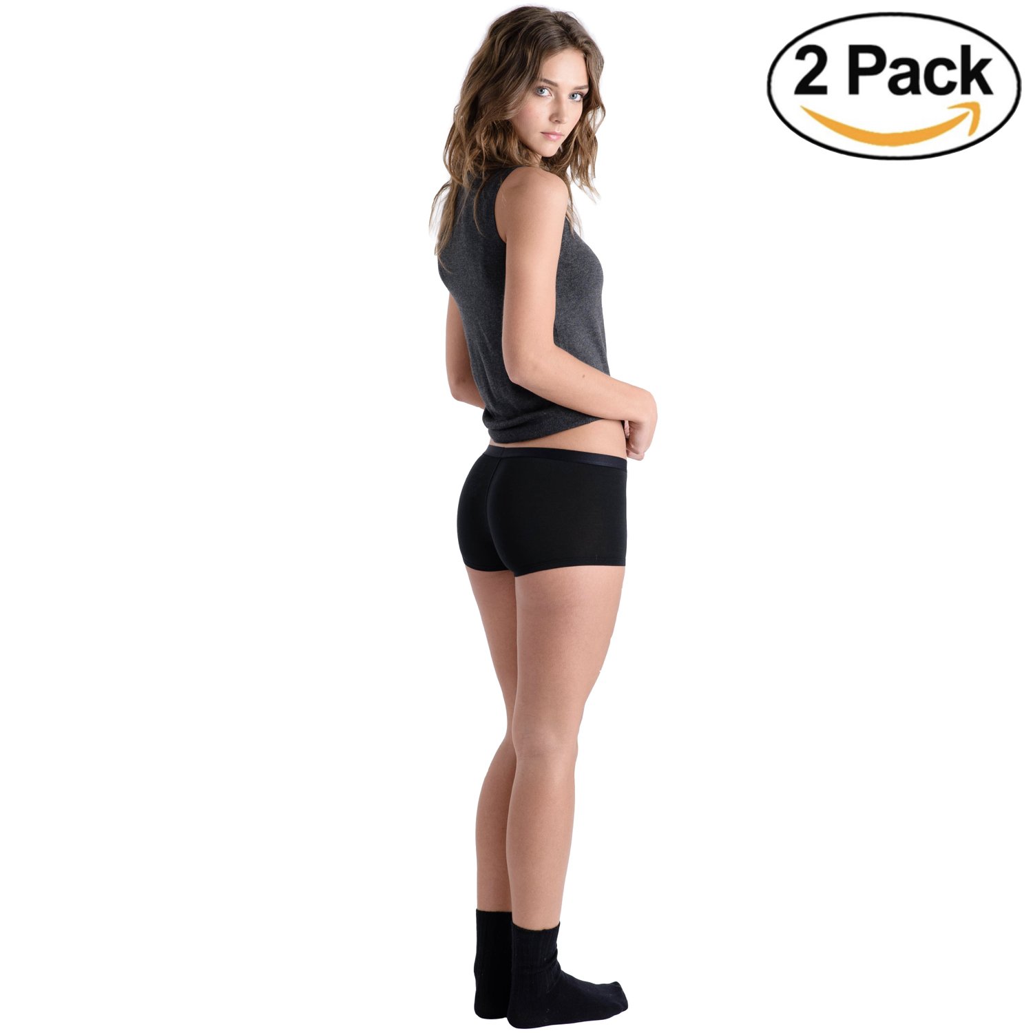 COMFORTABLE CLUB Women's Modal Microfiber Boyshorts Panties Underwear 2