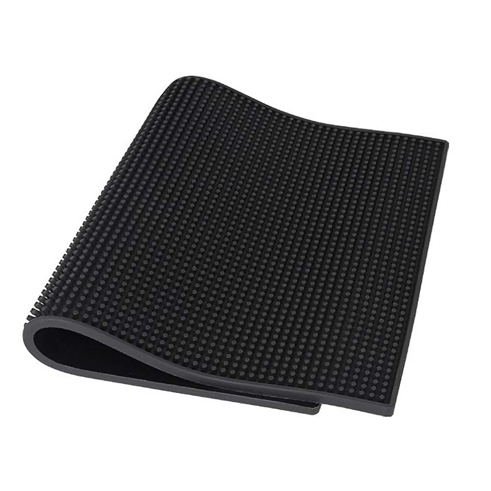 Lurrose 1Pc Heat Resistant Silicone Mat Pouch, Silicone Heat Resistant Mat Non- Slip Mat for Hair Straighteners Hot Hair Salon Tools