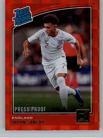 Amazon.com: 2018-19 Donruss Press Proof Red Soccer #189 ...
