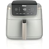 Ninja Air Fryer Pro, 5 Qt, 5-in-1, Amazon Exclusive Bone & Champagne | Air fry, bake, roast, reheat, dehydrate, 1750W, 400F m