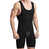 Mens Full Body Shaper Tummy Control Compression Shapewear Hip Lift Underwear Sleeveless Slimming Bodysuit