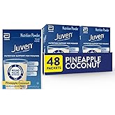 Juven Therapeutic Nutrition Drink Powder Including Collagen Peptides, Amino Acids, and HMB For Wound Healing Support, Pineapple Coconut, 48 Packets