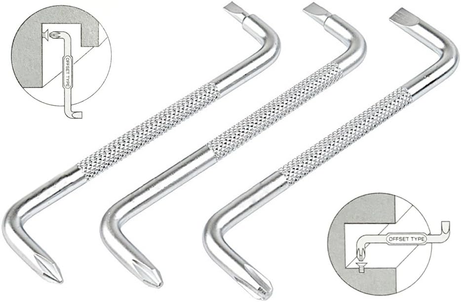 Ocharzy Z Shaped Offset Screwdriver Set 3 in 1