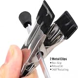 XIAO MO GU Trouser Hangers 20 Pack with Adjustable Metal Clips Silver view 4