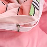 Loussiesd Cartoon Peach Comforter Cover Set Kid Bedding 3Pcs Microfiber view 6