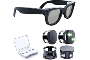 PNTNFLY 4 Pack LED Light Blocking Covers Compatible with Ray-Ban Meta Wayfarer/Skyler/Headliner & Oakley Meta HSTN Smart Glasses Accessories,Adjustable Blackout Light Covers Meta Glasses
