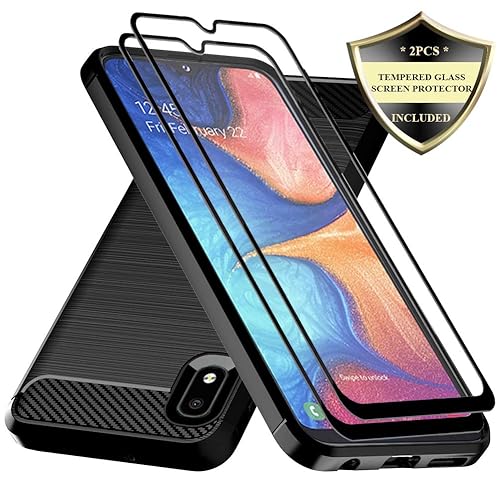 Galaxy A10E Case,Samsung A10E Case with Tempered Glass Screen