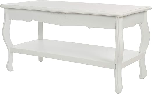 Elbmobel Tisch Couchtisch Beistelltisch In Weiss Rund Hoch Holz Antik Barock Landhaus Cottage B88 X H44 X T42 Cm B88 X H44 X T42 Holz Amazon De Kuche Haushalt