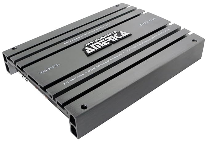 Pyramid 5000W 2 Channel Bridgeable Mosfet Amplifier: Amazon.co.uk