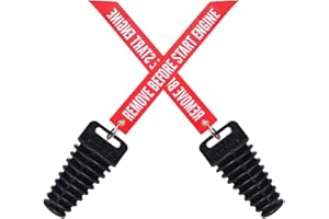 MELIFE 1.07" - 1.85" Muffler Exhaust Wash Plug, Motorcycle Dirt Bike 2 & 4 Stroke w/Streamer Remove Before Start Engine Rubber Exhaust Silencer (2 Pack) (1.07"-1.85")