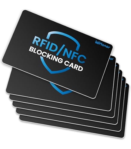 Amazon.com: RFID Blocking Card,5Pack Contactless NFC Debit Credit