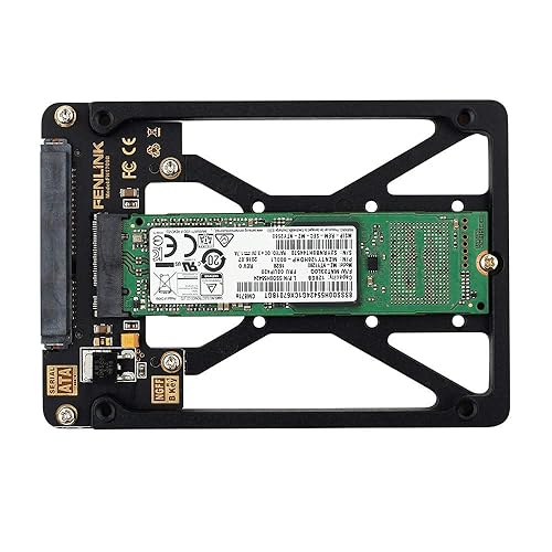 NGFF SATA SSD to SATA Enclosure, Mini PCIe SSD Adapter