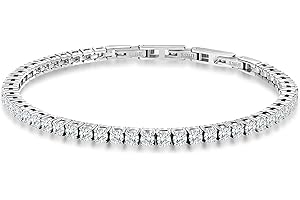BOLAGTIER Tennis Bracelet for Women Men, 14K Gold Plated Round 3mm/4mm/5mm AAAA+ Cubic Zirconia CZ Dainty Classic Adjustable Stainless Steel Bracelets Festival Wedding Jewelry Gift