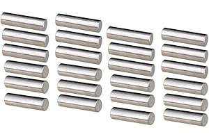 F Fityle 24 Pcs Alnico 5 Pickup Polepiece Pickup Magnet Slug Rods 15mm+18mm