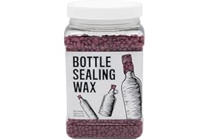 BW BLENDED WAXES, INC. Blended Waxes, Inc. Bottle Sealing Wax, Pastille Wax Seal Beads For Wine, Beer, and Liquor Bottle Sealing, Seals Between 25-30 Bottles, 1 lb, Fuchsia Pearl