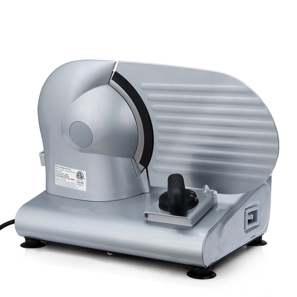 Electric Food Slicer with 7.5inch Blade, Cusimax 200W Precision Meat