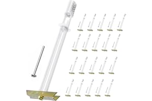 PRLF Drywall Anchor with Included Bolts for 1/4”-20, Heavy Duty Hollow Drywall Anchors for TV Mounting Kit, Strong Hollow Wall Anchors Holds up to 270lbs Each in 1/2” Drywall, 20 Packs