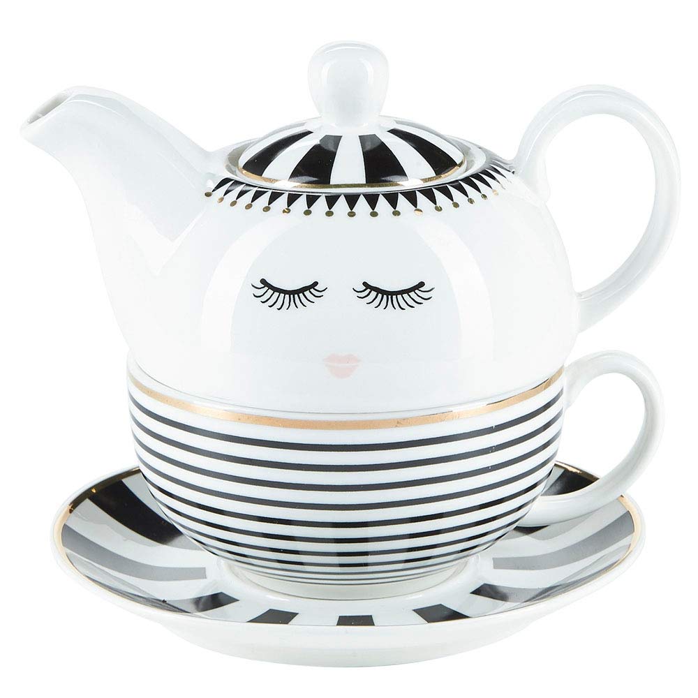 stapelbar- 3-teilig Mini Tee-Set Miss Etoile Porzellan Küche, Haushalt