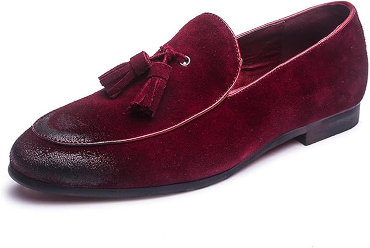 Amazon ジョイジョイ メンズ タッセルローファー 紳士靴 ビジネスシューズ スリッポン ドライビング レザー カジュアル 29cmまで ローカット ドレス スエード おしゃれ 装飾 通勤 通学 大きいサイズ 男 ブラック 黒 Joyjoy ジョイジョイ ローファー スリッポン