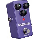 Flatsons Distortion Pedal &ndash; 2-Stage High‑Gain Distortion, True Bypass | Guitar Effects Pedal for Classic Rock to Heavy Metal Tones,Metal Chassis,Adapter is NOT included(FDS-2)