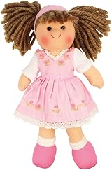 Bigjigs Toys Rose Doll Small Ragdoll Cuddly Toy