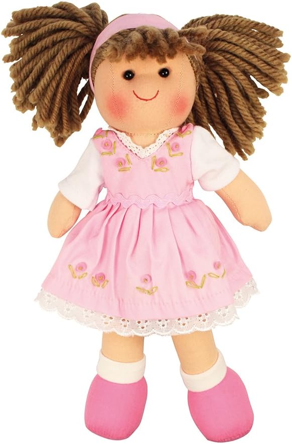 Bigjigs Toys Rose Doll Small Ragdoll Cuddly Toy