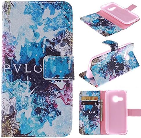 HTC One Remix Case HTC One Remix Kickstand Case,Bat King Beautiful Blue Clouds Pattern Premium Leather Wallet Flip Kicstand Case Cover With Magnetic Closure For HTC One Remix(Not Fit HTC One M8)