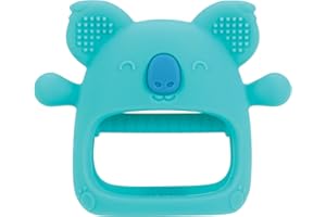 Nuby Silicone Wrist Teething Mitten - Baby Teether Ring - 3 Months+, Koala